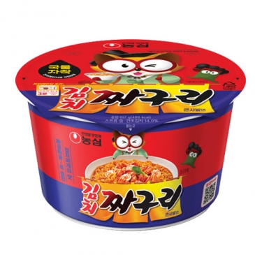 농심 김치 짜구리 107g 16개 컵라면 큰사발