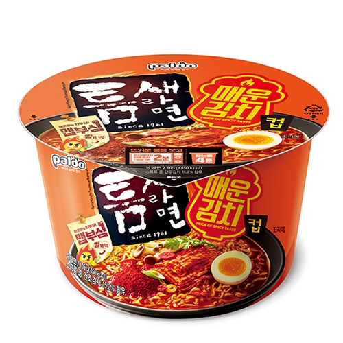 팔도 틈새라면 매운김치 105g 16개 컵라면 큰사발