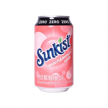 썬키스트 제로 복숭아레몬 355ml 24캔